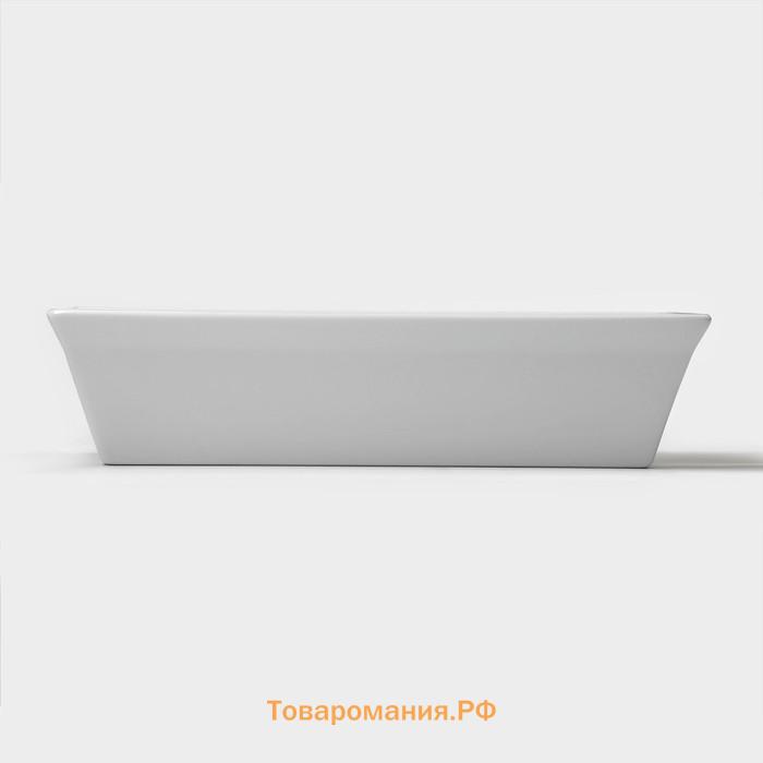 Форма для выпечки из жаропрочного фарфора Magistro White gloss, 1,6 л, 27×17×6,3 см