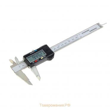 Штангенциркуль электронный ТУНДРА, металлический, с глубиномером, 150 мм