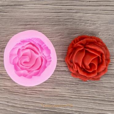 Молд «Роза», силикон, 4,5×2 см, цвет МИКС