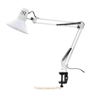 Лампа на зажиме 101 "Сорес, белая" E27 40W RISALUX