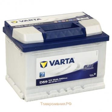 Аккумуляторная батарея Varta 60 Ач, обратная полярность Blue Dynamic 560 409 054