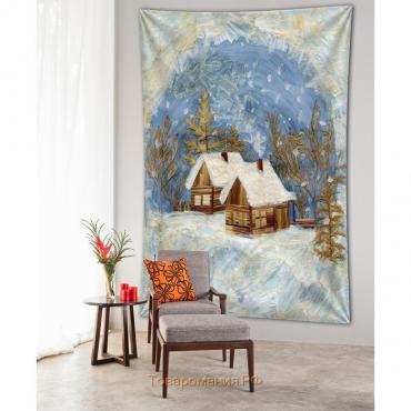 Декоративное панно с фотопечатью «Зимний вечер», вертикальное, размер 100х150 см