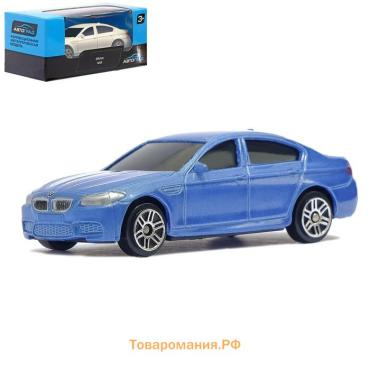 Машина металлическая BMW M5, 1:64, цвет синий