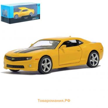 Машина металлическая CHEVROLET CAMARO, 1:32, открываются двери, инерция, цвет красный