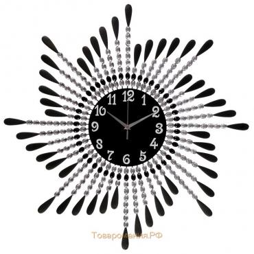 Часы настенные, серия: Ажур, "Фонтанчик", плавный ход, 69 х 69 см, d-22 см