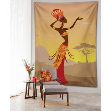 Декоративное панно с фотопечатью «Африканская загадка», вертикальное, размер 150х200 см
