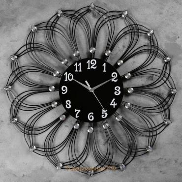 Часы настенные, серия: Ажур, "Пильо", плавный ход, d-59 см, циферблат 22 см