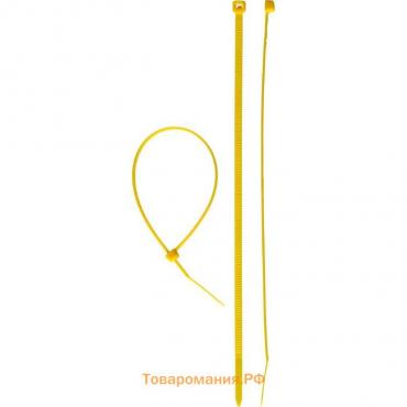 Стяжки кабельные "ЗУБР" желтые КС-Ж1, 3.6 x 200 мм, нейлон, 100 шт.