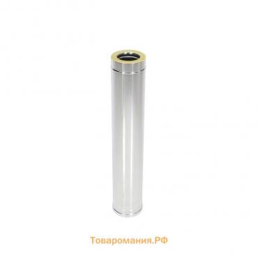 Труба термо, L=1000 мм, сталь AISI 316/AISI 304, толщина 0.5 мм, d=80 × 140 мм, с хомутом