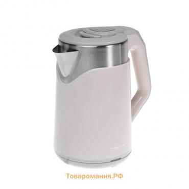 Чайник электрический HOMESTAR HS-1019, пластик, колба металл, 1.8 л, 1500 Вт, розовый