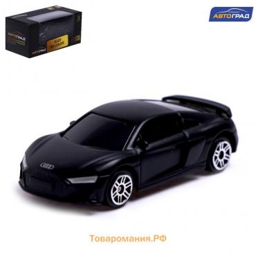 Машина металлическая AUDI R8 COUPE, 1:64, цвет черный матовый