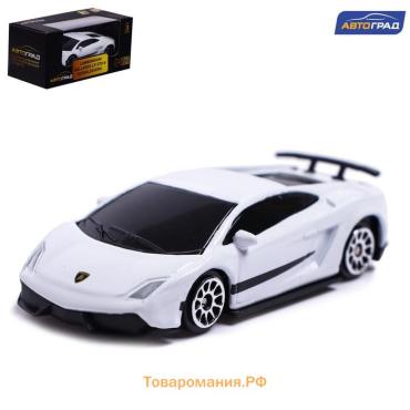 Машина металлическая LAMBORGHINI GALLARDO LP 570-4 SUPERLEGGERA,1:64, цвет белый