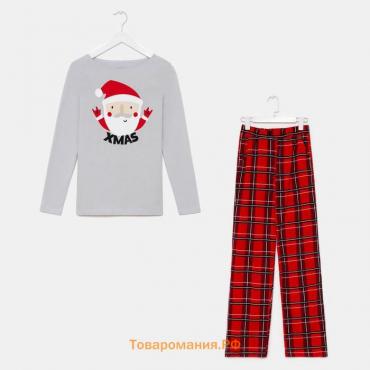 Новый год. Пижама мужская KAFTAN "Santa" размер 48