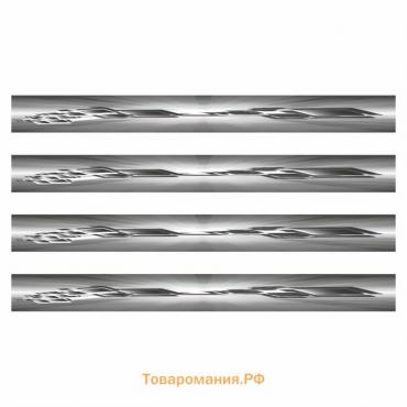 Наклейка-молдинг, вид №1, серый, 100 х 12 х 0,1 см, комплект 4 шт