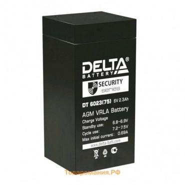 Аккумуляторная батарея Delta 2,3 Ач 6 Вольт DT 6023 (75)
